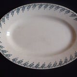 Oval dish in Iron Earth Choisy le Roi Hautin Boulenger