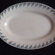 Plat ovale en Terre de Fer Choisy le Roi Hautin Boulenger