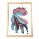 Original lithograph Jean Lurçat "Anteater des Capucines"