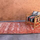 Red Boujad Moroccan rug - 281 x 158 cm