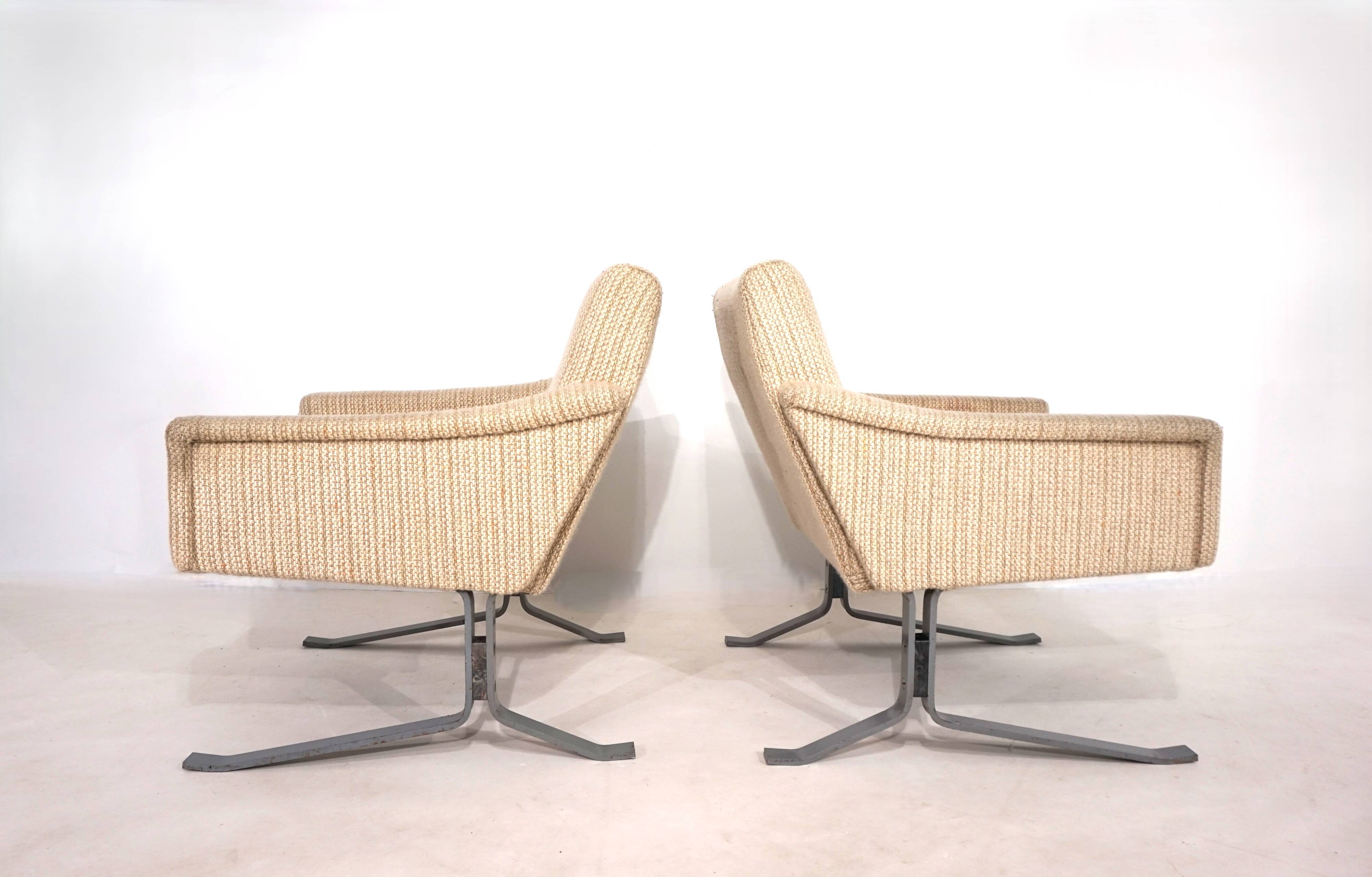 Ensemble de deux chaises longues cantilever Röhl, 1960
