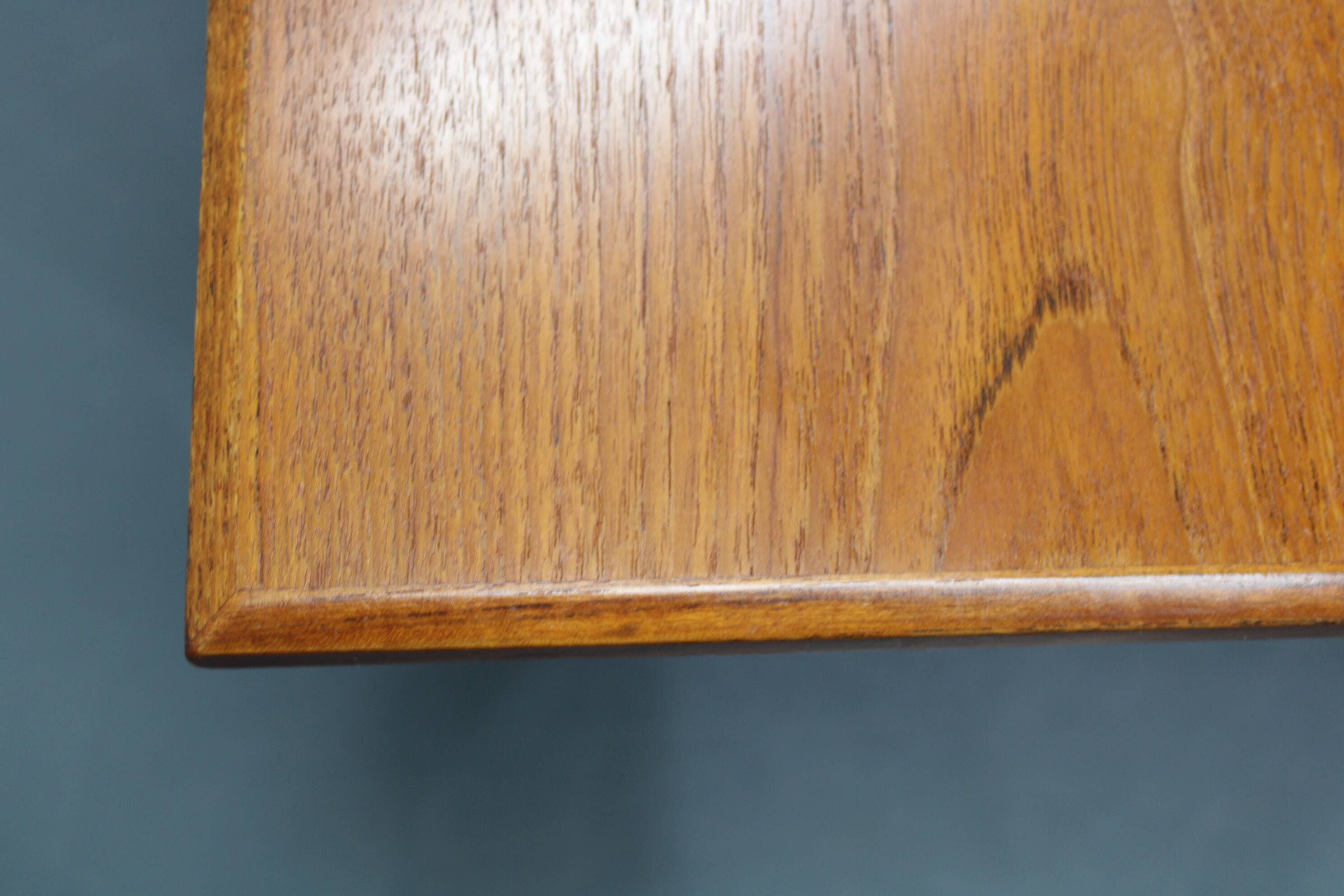 1960s Danish Coffee Table in Teak and Oak, Restored Scandinavian Modern Des