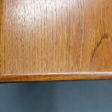 1960s Danish Coffee Table in Teak and Oak, Restored Scandinavian Modern Des