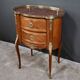 Small Kidney-Shaped Mahogany Chest of Drawers, Transition Style – Early 20th Century