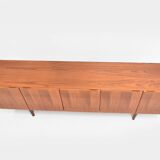 Large vintage Scandinavian teak sideboard – 1960s buffet