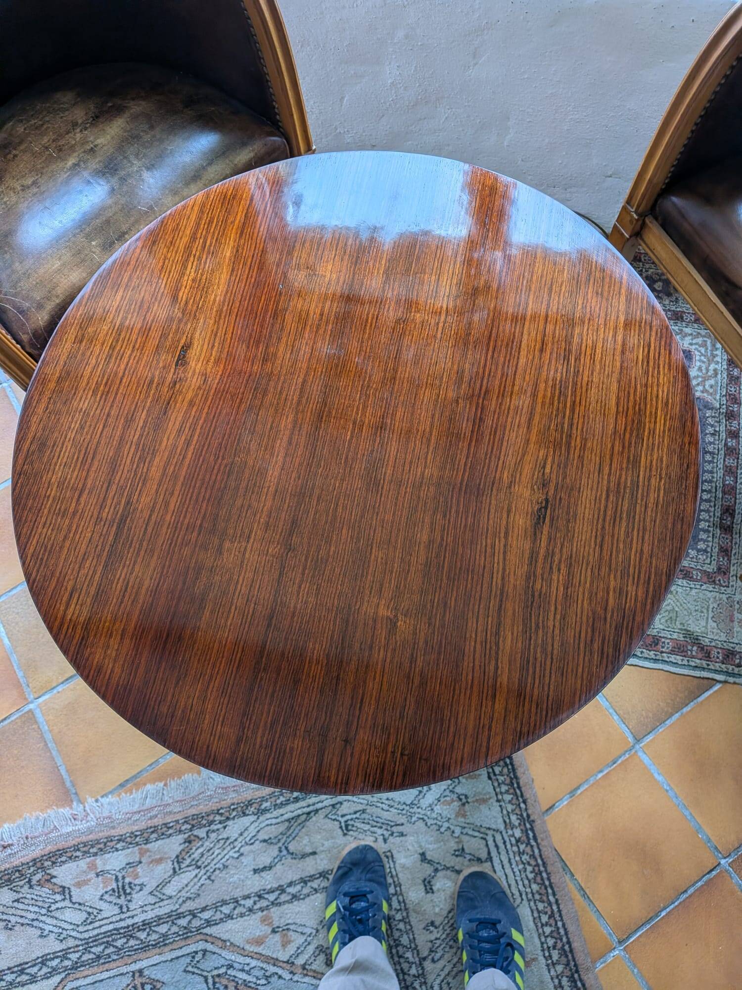 Art Deco Gueridon 1930 – Rosewood & Macassar Ebony Veneer
