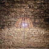 Vintage rope reading floor lamp 1970