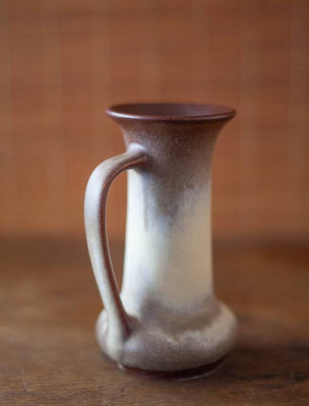 Steuler ceramic vase 715/15, vase with handle, made in Germany, collection, flower pot