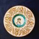 Italian faience plate with a female portrait decoration, Renaissance style.