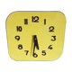 Vintage clock in formica, 60s