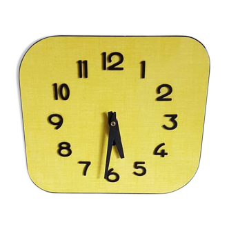 Vintage clock in formica, 60s