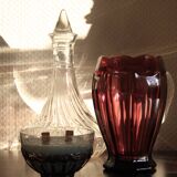 Coupe verre craquelé bougie à la cire de soja