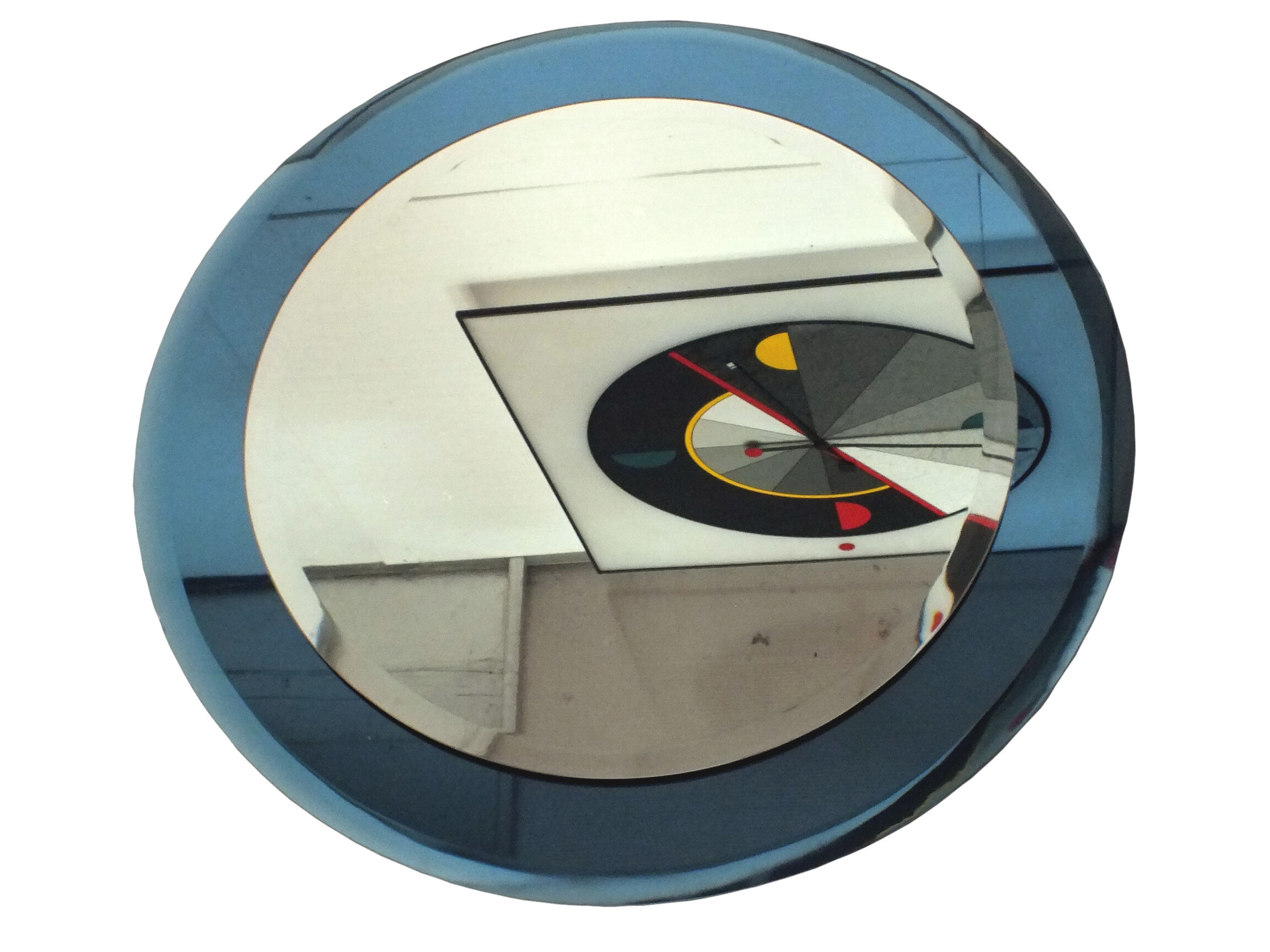 Luigi Fontana design blue cobalt mirror deco years 40 Fontana Arte