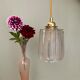 Vintage holophane glass globe lamp