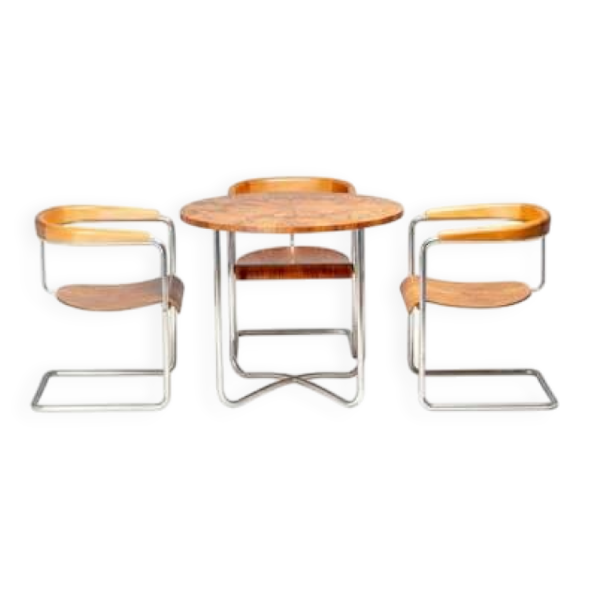 Czechoslovak Functionalist chairs, attributed to Jindřich Halabala, 1930s