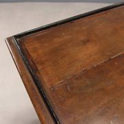 Antique sewing table in painted poplar with walnut effect, Italy, late 19th century.