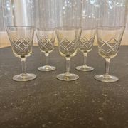 Crystal wine glass