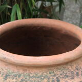 Old and big terracotta jar