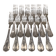 12 fourchettes de table metal argente orfevre Ercuis modele dubarry
