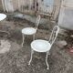 Garden furniture wrought iron old vintage xxeme