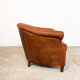 Vintage sheep leather club chair tub maastricht