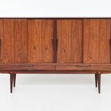 Gunni Omann highboard model 13 in rosewood Omann Jun Denmark 1960