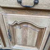 Restored 19th-century solid oak sideboard, 190cm