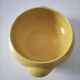 Salins Miramar lemon yellow dish – textured earthenware, 1950s–60s