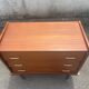 Commode vintage 3 tiroirs poignées années 60