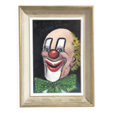 Oil portrait Clown 1979 signed