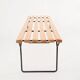 Mid-century slatted bench by Harry Bertoia for Knoll International, USA, 1960s.