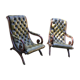Pair of Chesterfield armchairs