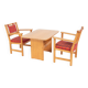 Fauteuils Yngve Ekstrom 'Furubo' avec une table produits par Swedese, années 1970