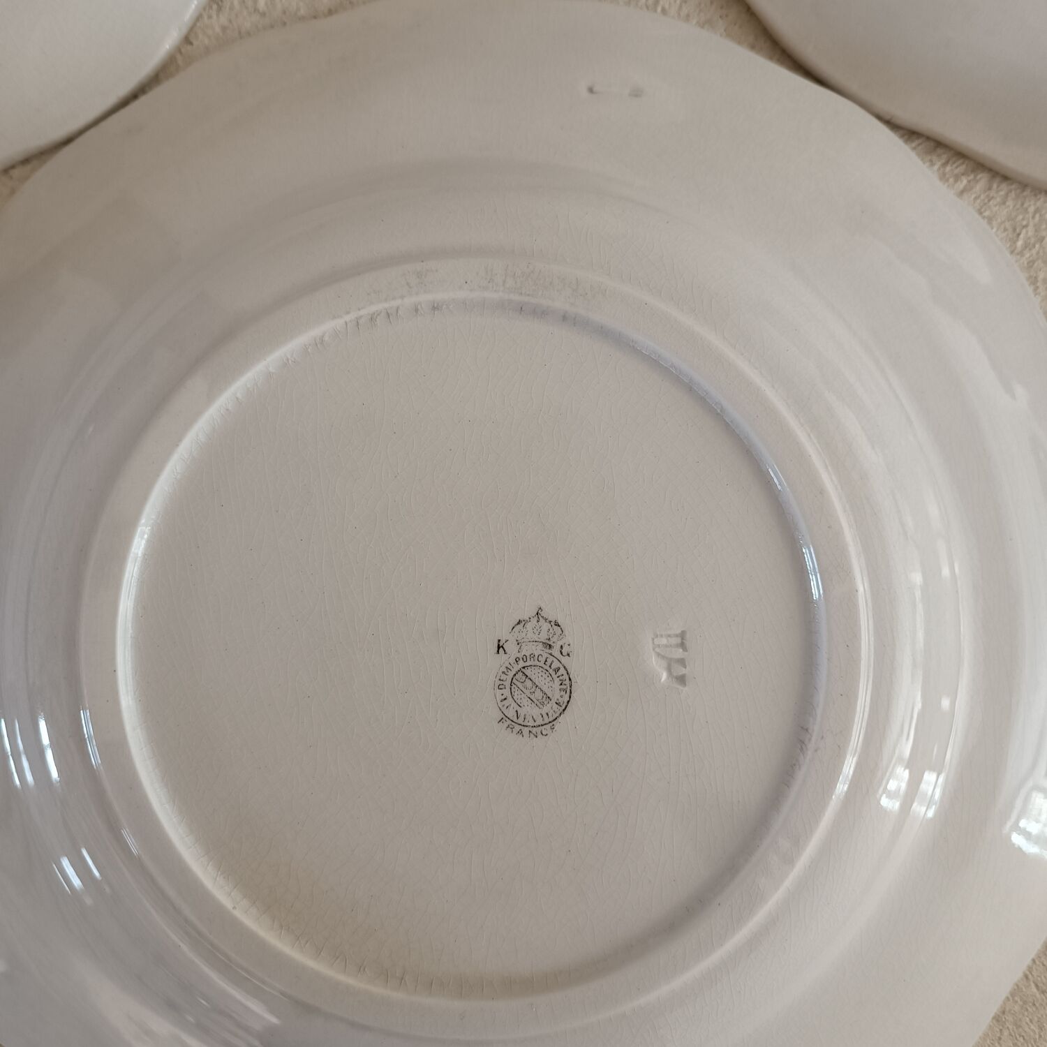 4 plates in Lunéville earthenware