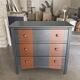 Small two-tone painted chest of drawers