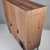 Armoire vintage en noyer, années 1970