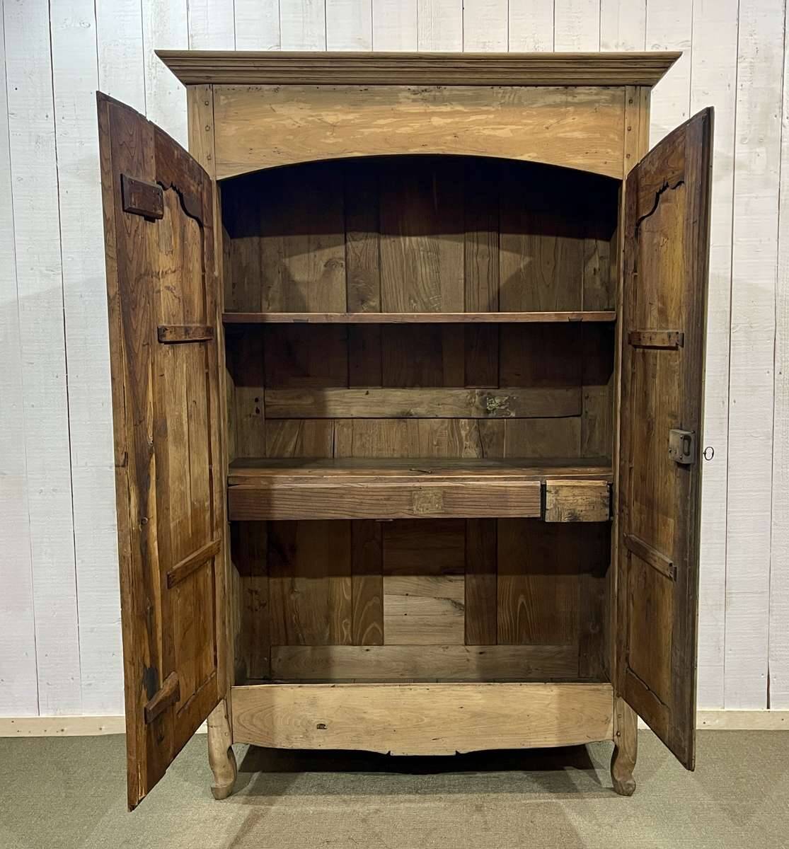 19th century raw chestnut country wardrobe