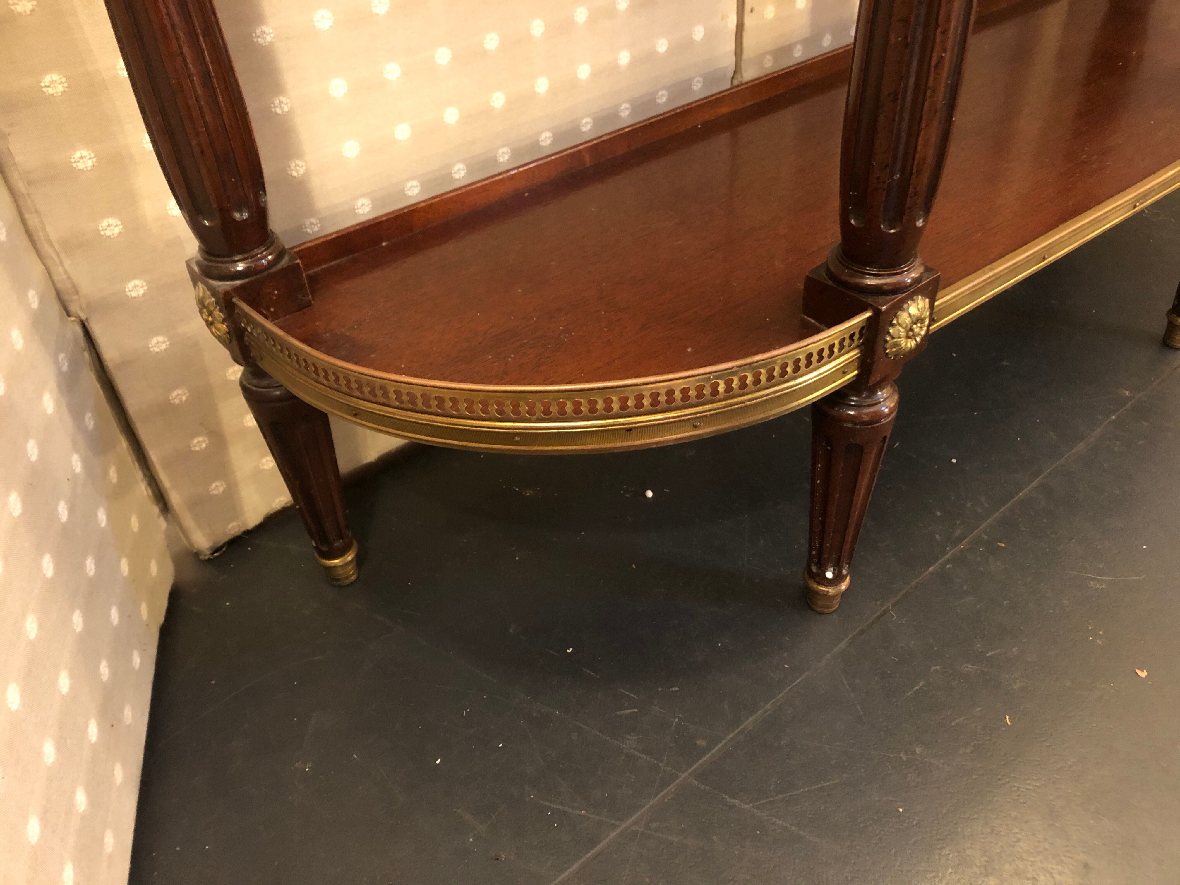 Louis XVI-style mahogany console