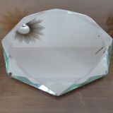 Pair of octagonal mirrors beveled 40s 50s