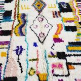 Tapis berbère bohemian en laine fait main 250 X 150 CM