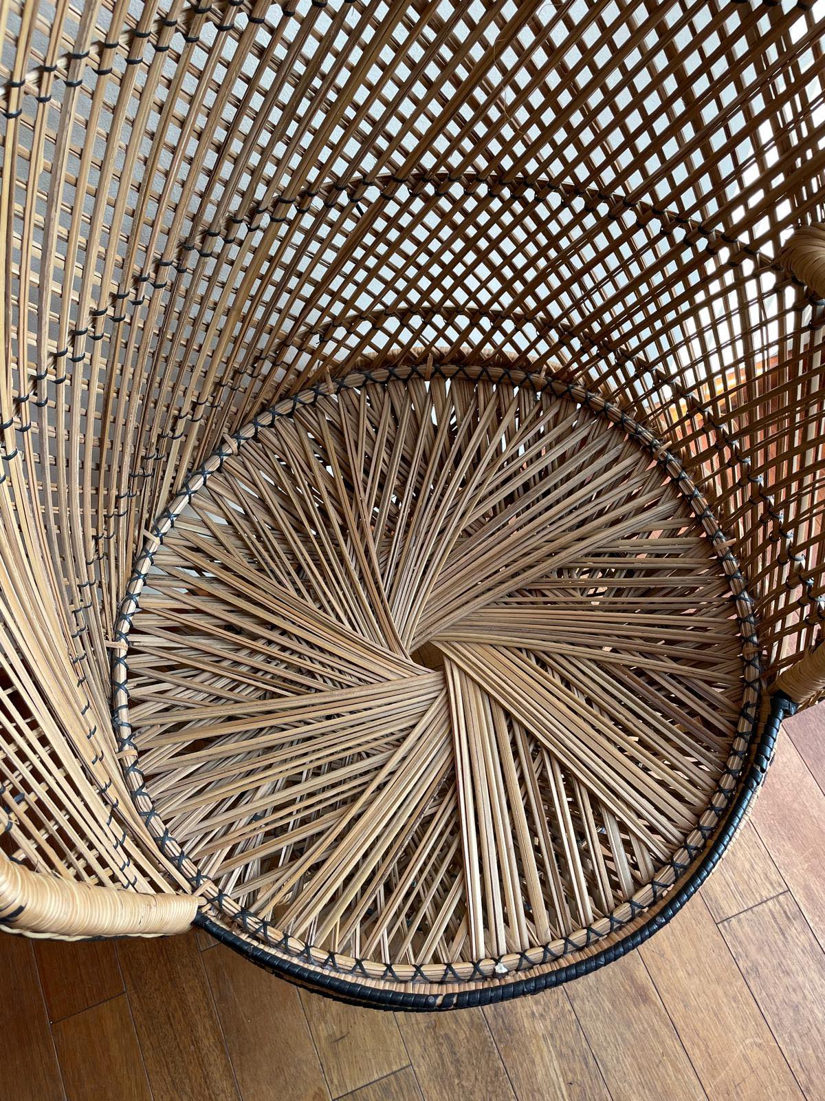 Armchair Emmanuelle wicker