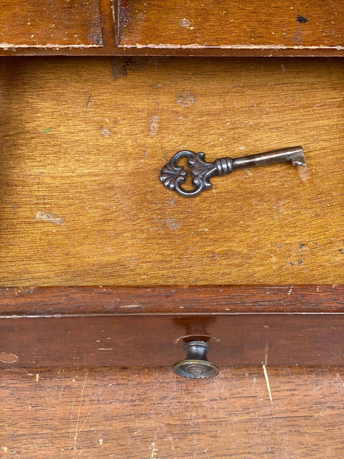 Secrétaire Chippendale en bois du XIXème