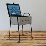 German sewing table on Wheels from the 1970s