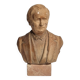 Bust of a notable in terracotta, 29 cm, signed Pasquet, 1870, on a base.