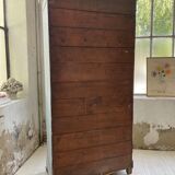 Blue patinated cap cabinet