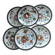 6 Argenteuil Boch La Louviere plates