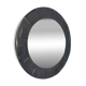 Vintage wall mirror in leather with pattern, 1950s