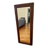Light wooden tabletop mirror - vintage charm