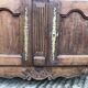 Antique Louis XV low chestnut sideboard with 2 doors and 1 drawer.