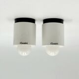 Pair of 80s design Wall or Ceiling Lights iGuzzini, new old stock